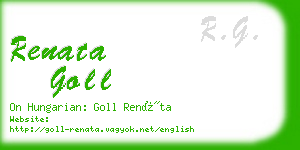 renata goll business card